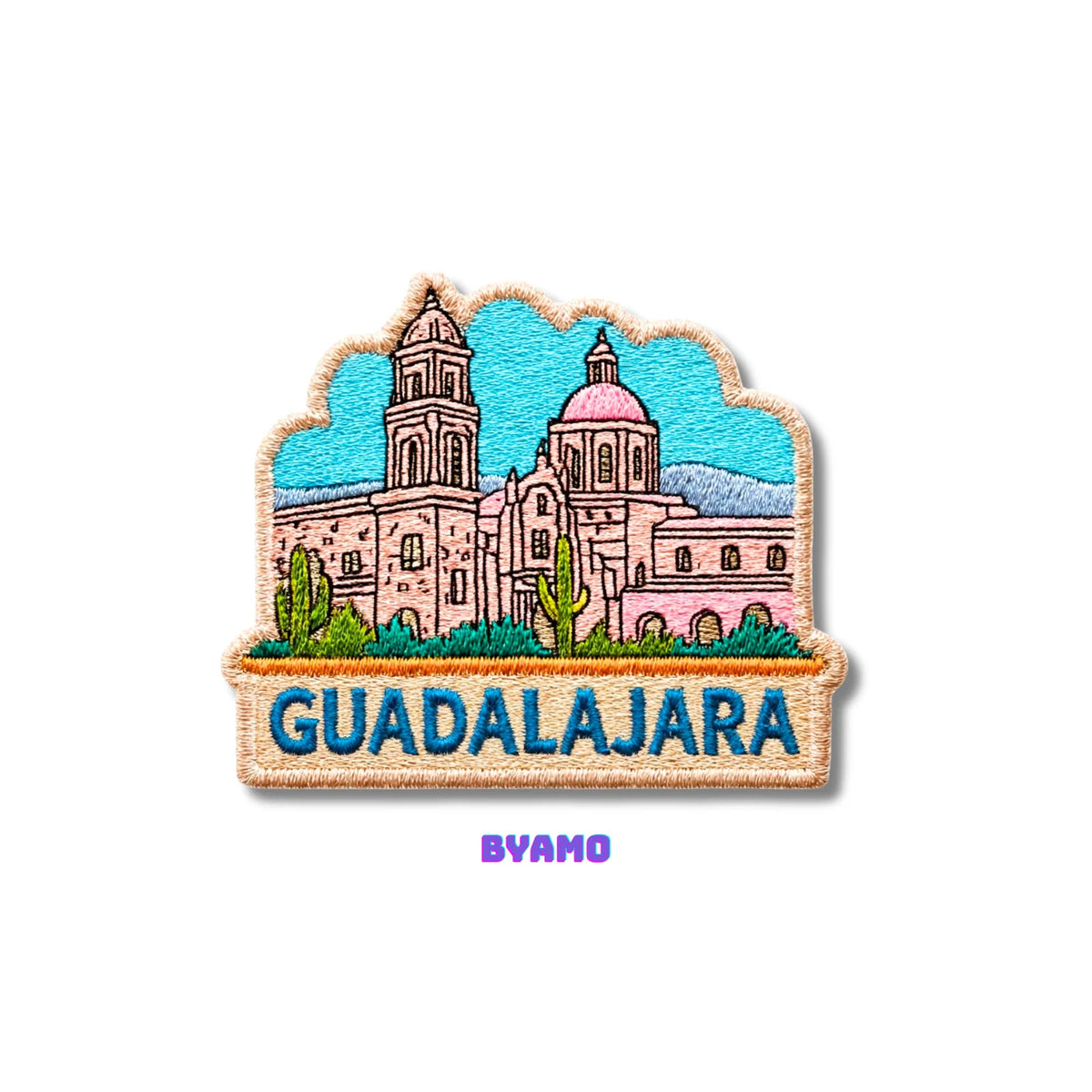Guadalajara Mexico Cathedral Embroidered Patch - product photo 2
