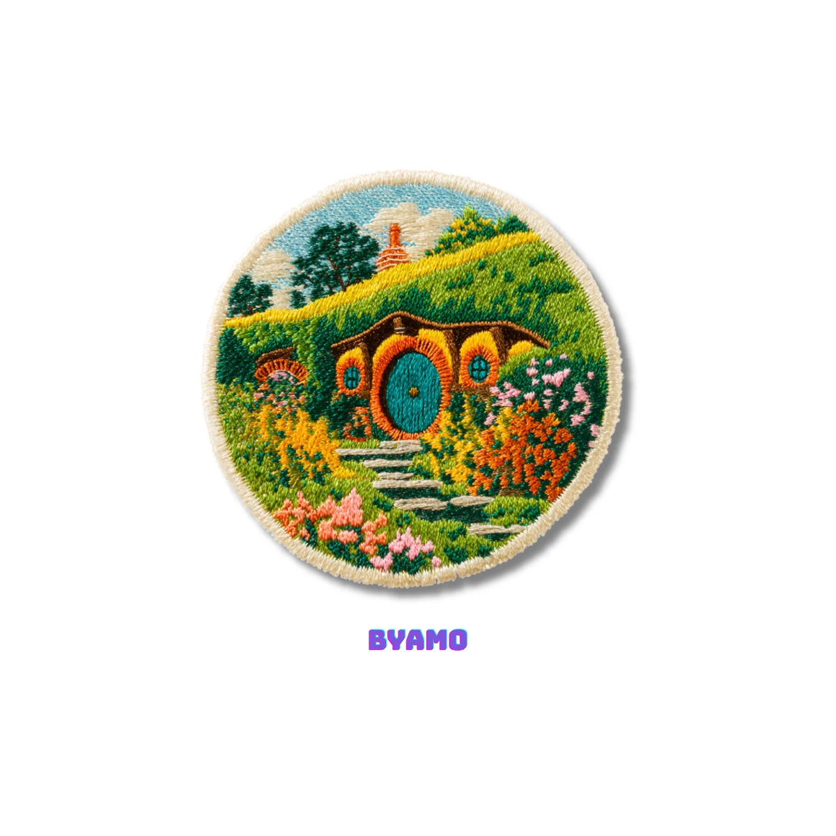 Hobbiton New Zealand Shire Hobbit Hole Embroidered Patch - product photo 2