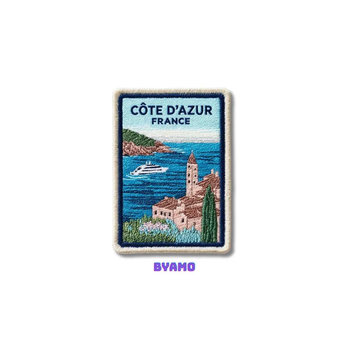 Cote d'Azur France Embroidered Patch - product photo 2