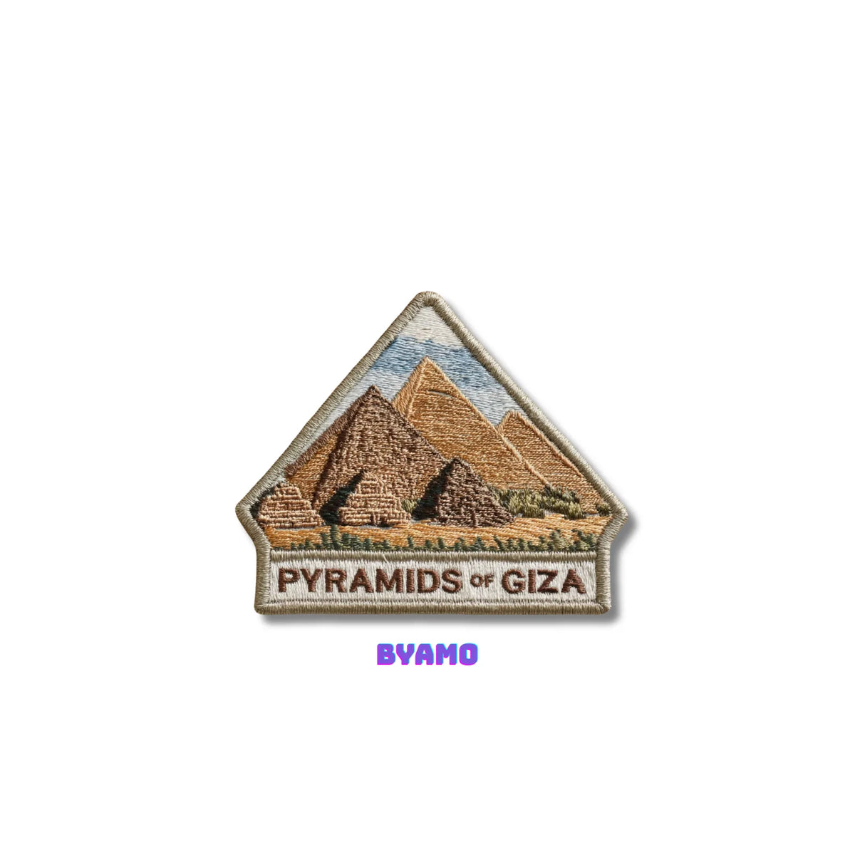 Cairo Egypt Pyramids Travel Patch - Embroidered Historical Souvenir for Backpacks & Jackets - product photo 2