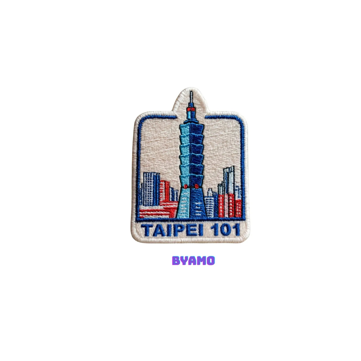 Taipei 101 Taiwan Skyscraper Embroidered Patch - product photo 2