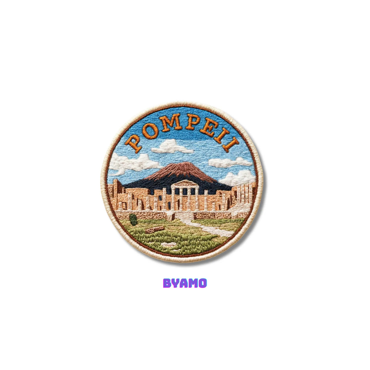 Pompeii Italy Embroidered Patch - product photo 2