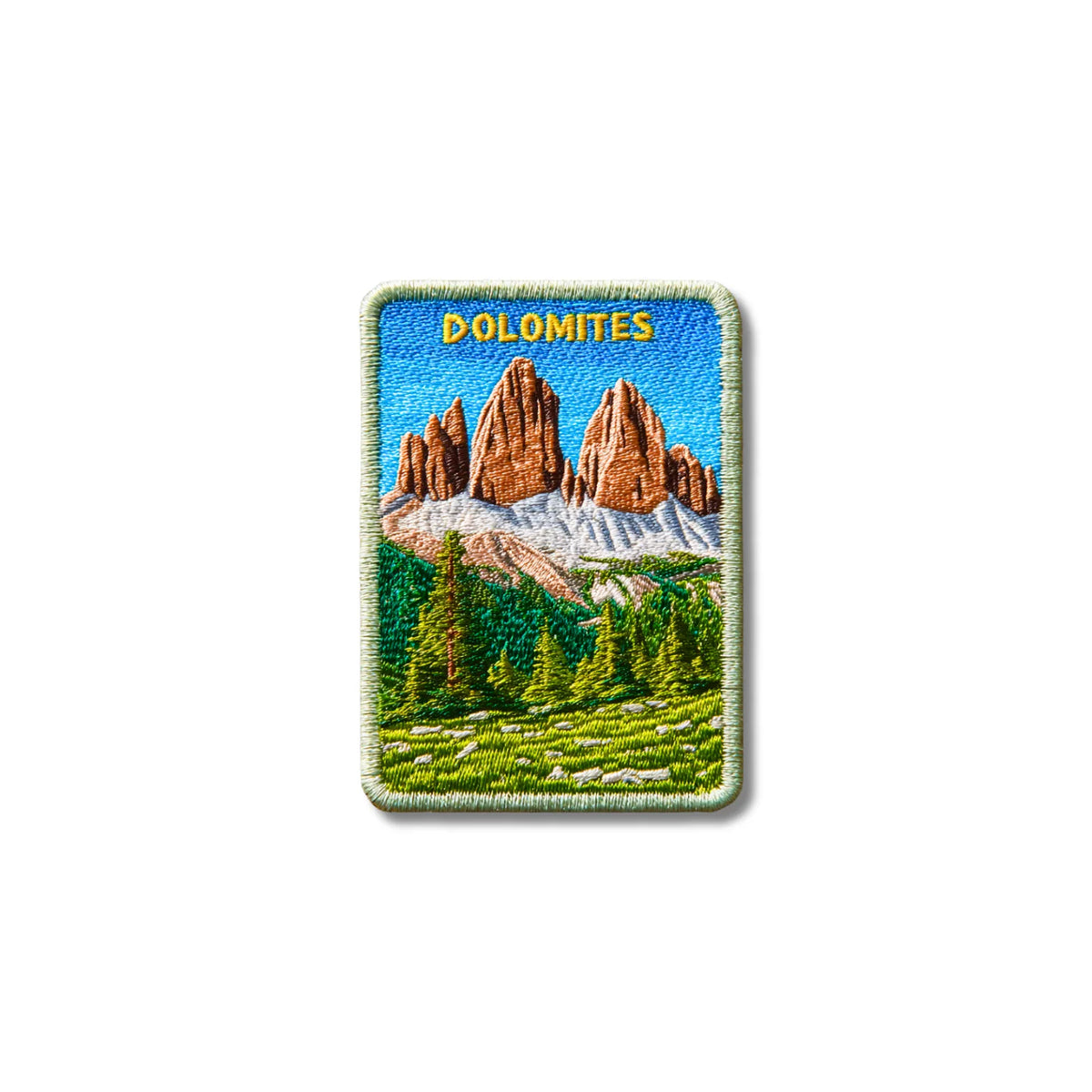 Dolomites Italy Mountain Peaks Alpine Embroidered Patch - product photo 2