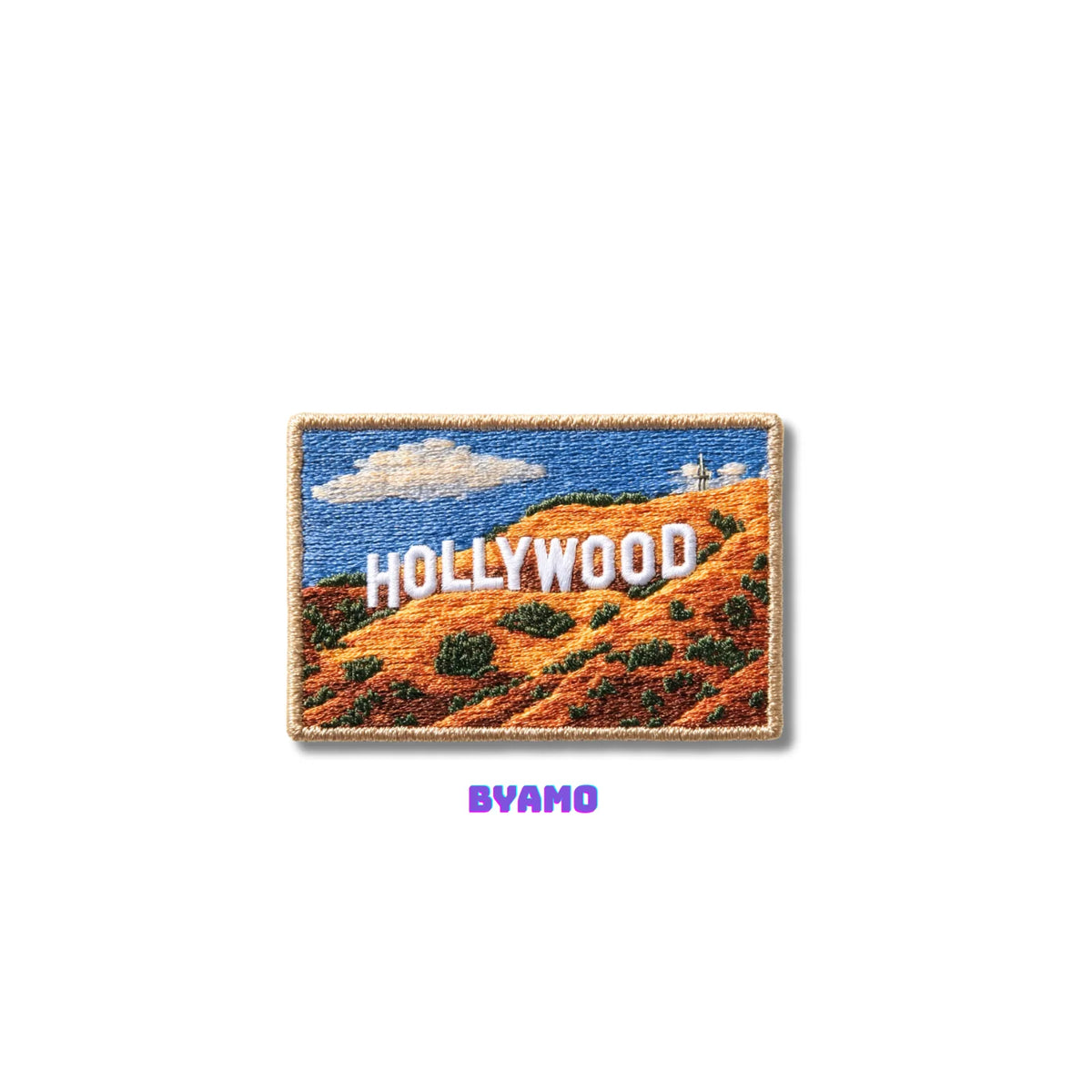 Hollywood Sign Los Angeles Embroidered Patch - product photo 2