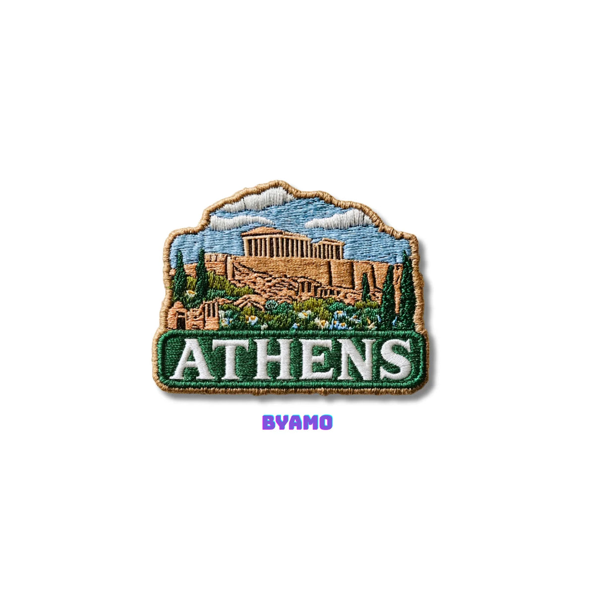 Athens Greece Embroidered Patch - product photo 2