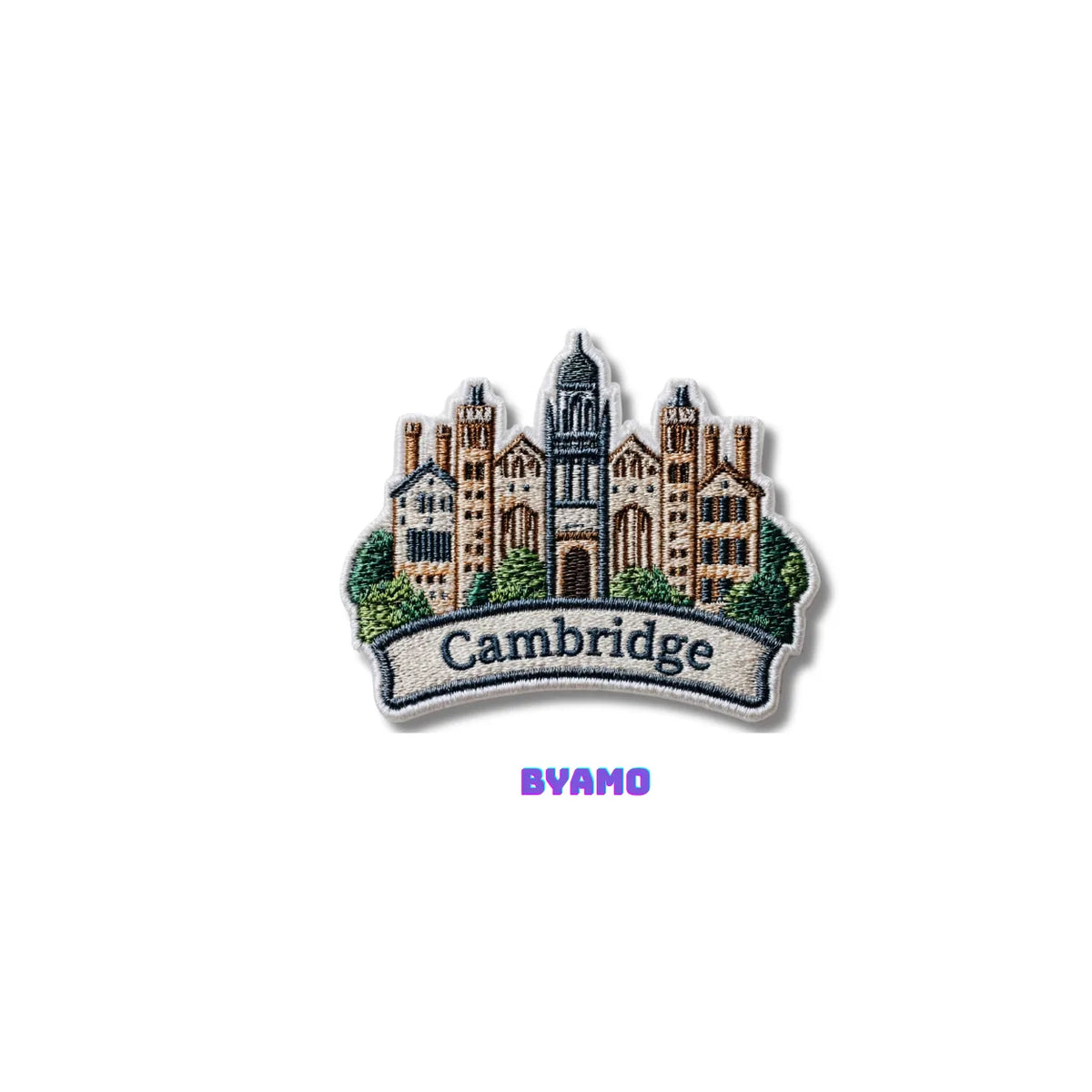 UK Cambridge University Architecture Travel Patch - Embroidered Landmark Souvenir for Backpacks & Jackets - product photo 2