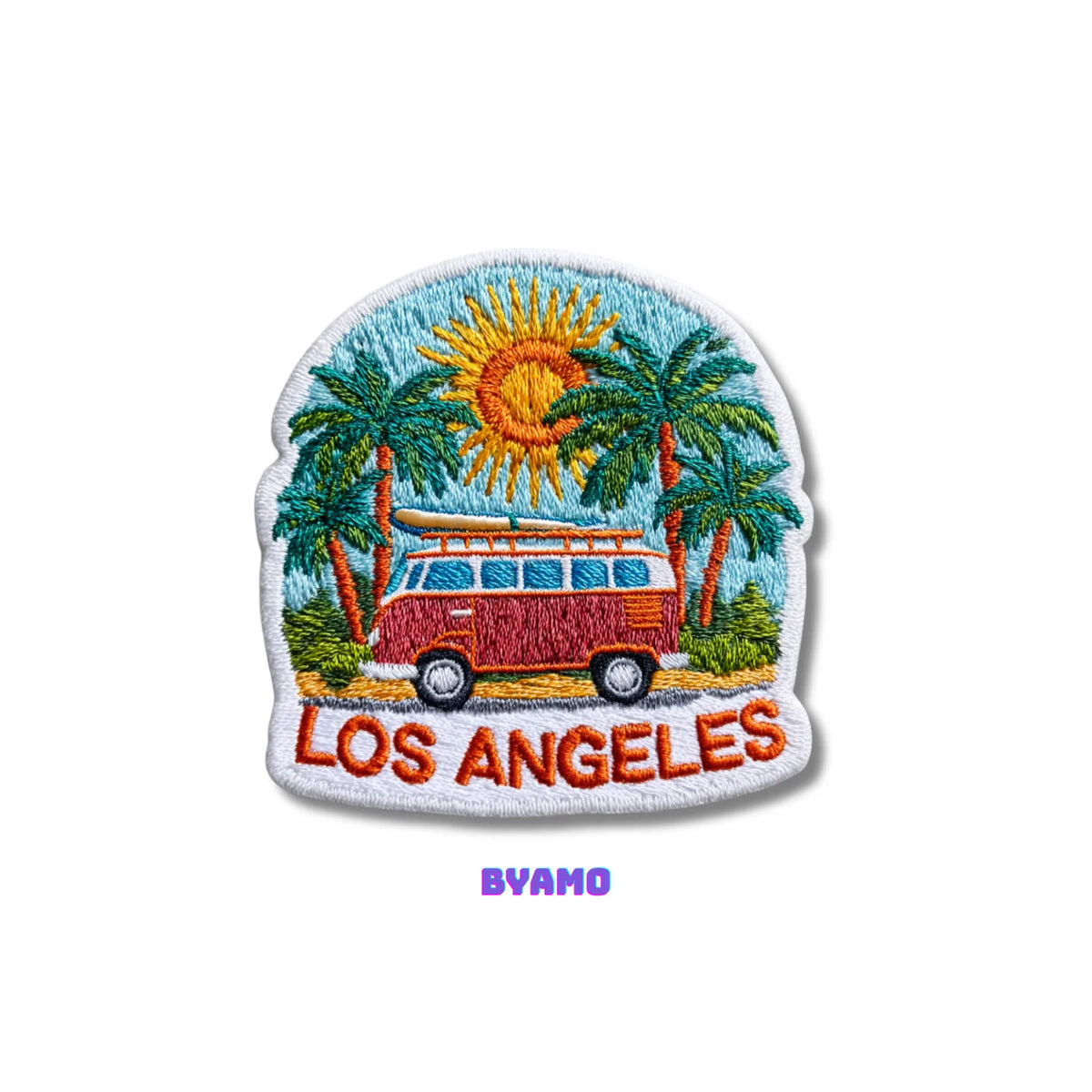 Los Angeles California Embroidered Patch - product photo 2