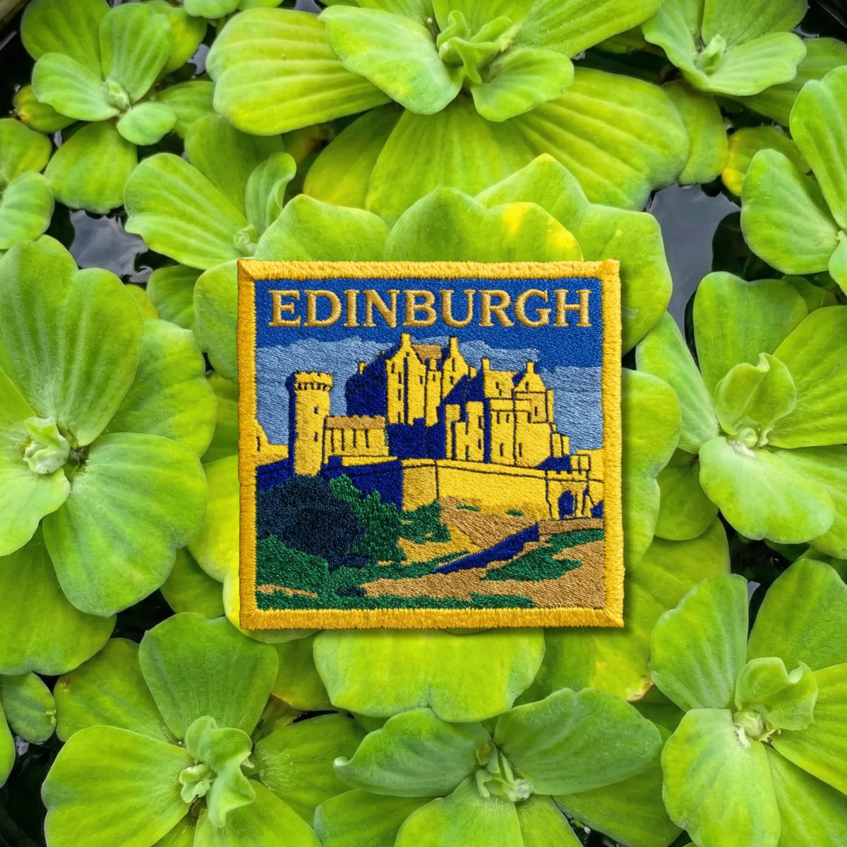 Scotland Edinburgh Castle Travel Patch - Embroidered Souvenir for Backpacks & Jackets - product photo 2