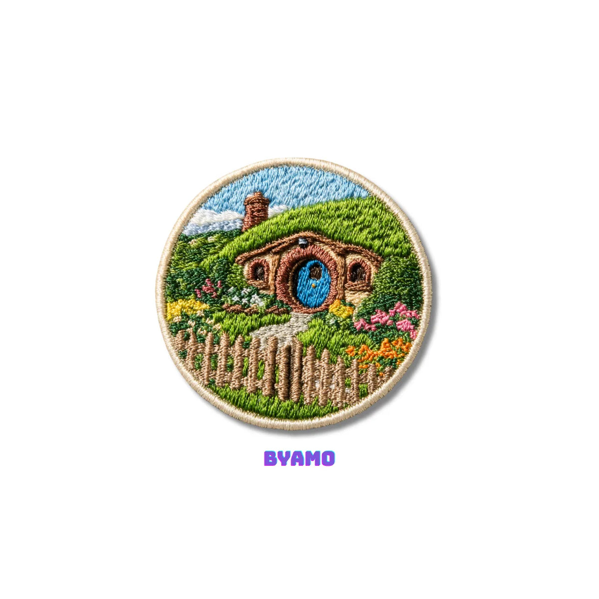 Hobbit Hole New Zealand Embroidered Patch - product photo 2
