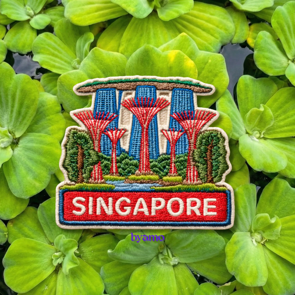 Singapore Marina Bay Sands Embroidered Patch - product photo 2