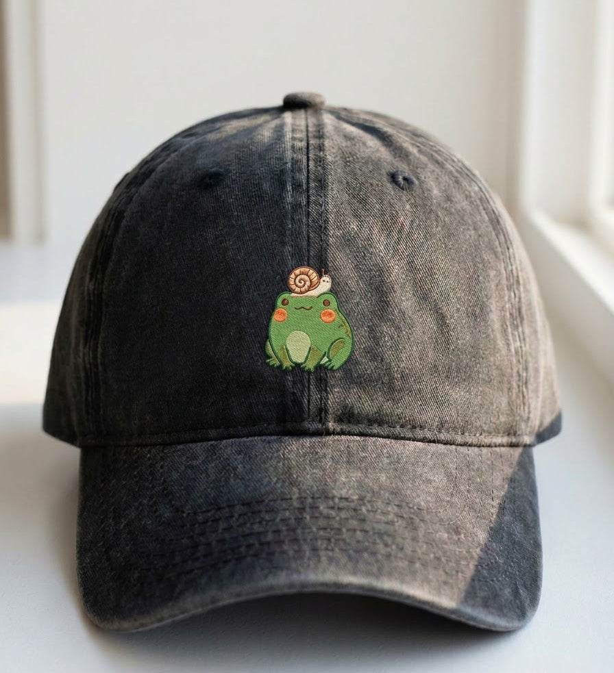 Frog Embroidered Cap - view 2