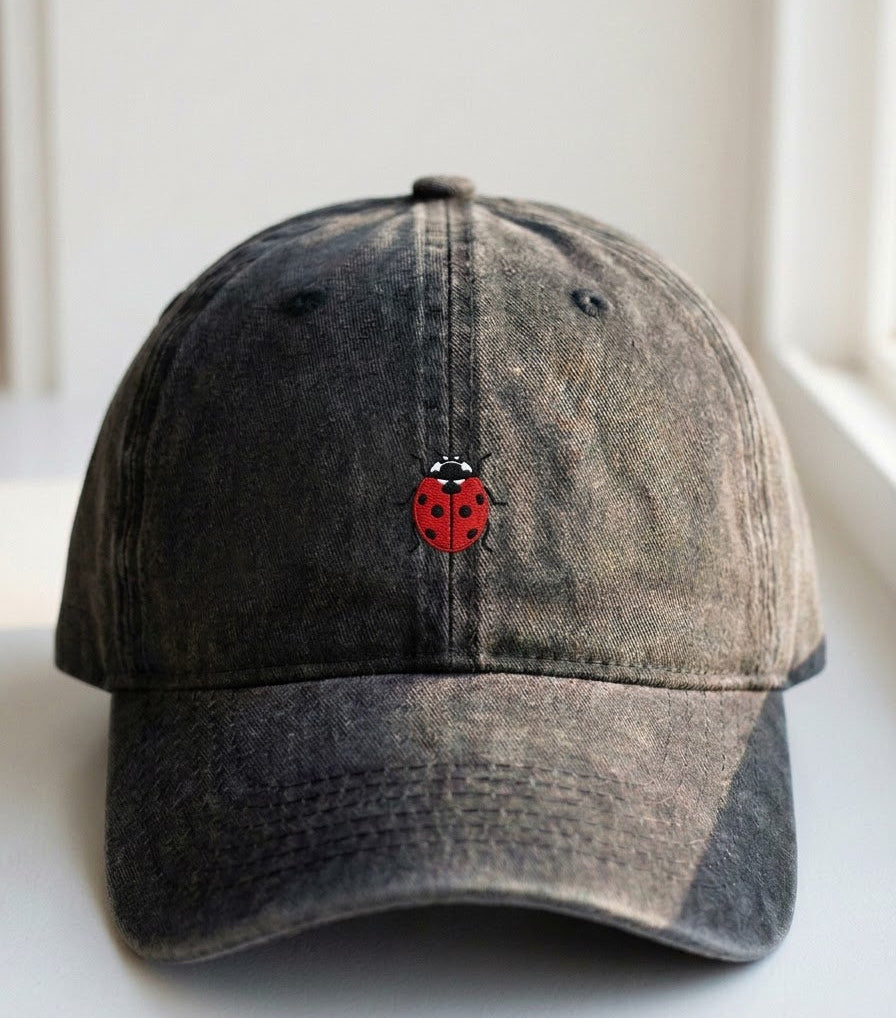 Ladybug Embroidered Cap - view 2