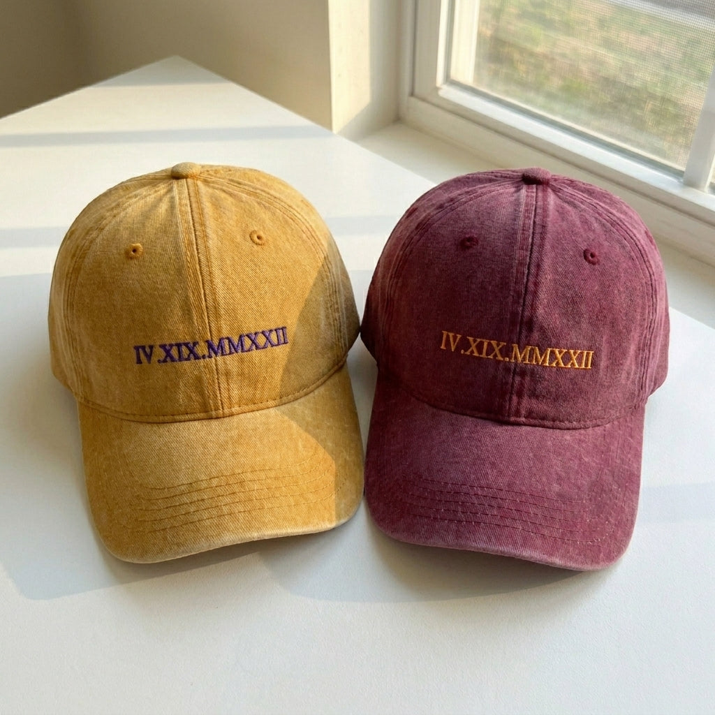 Custom Embroidered Roman Numeral Cap – Perfect Anniversary Gift - photo 3
