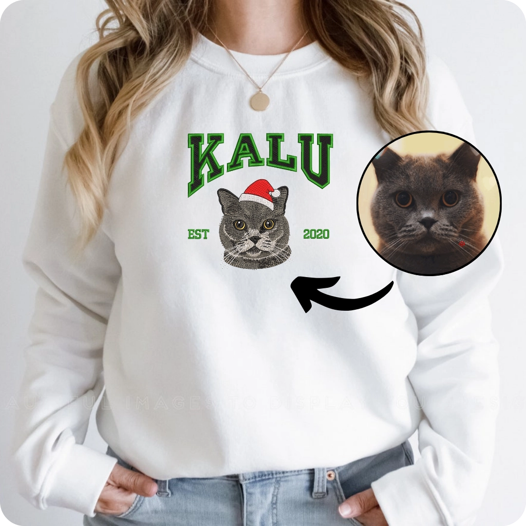 cat name sweatshirt custom gift idea