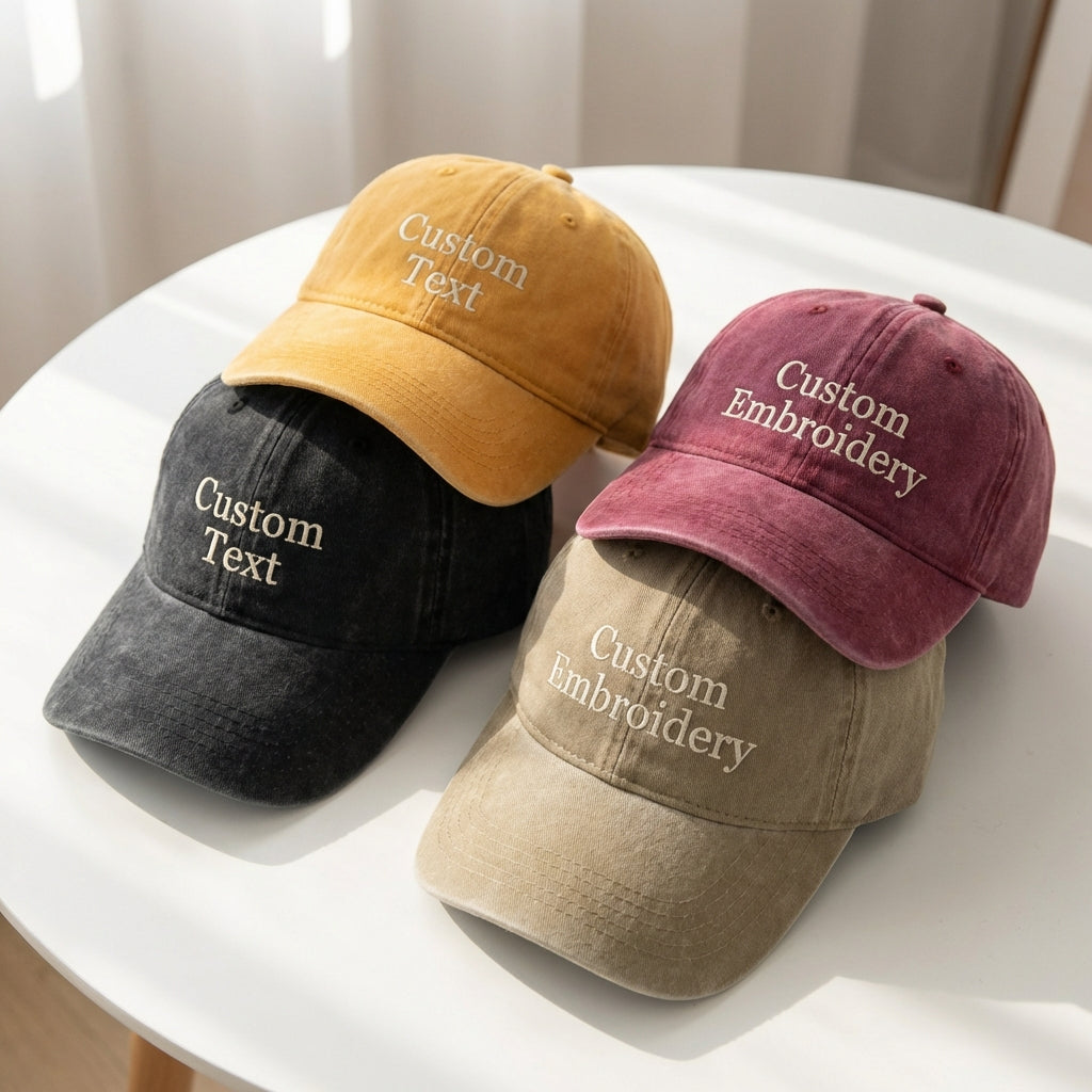 Personalized Embroidered Cap – Custom Dad Hat for Him - photo 3