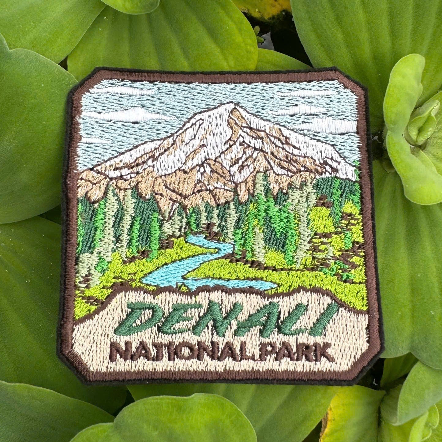 denali national park embroidered patch alaska mountain