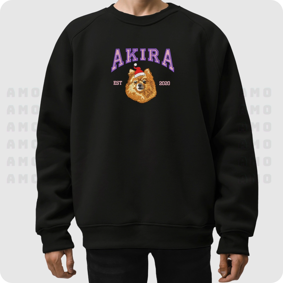 dog face sweater customized pet portrai