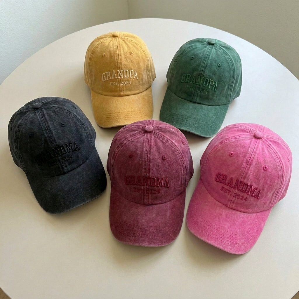 Custom Embroidered Grandpa Baseball Cap – Perfect Gift for New Grandparents - photo 4