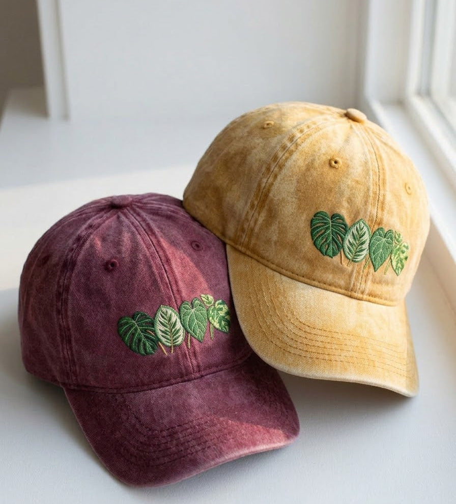 Monstera Leaf Embroidered Cap - view 3