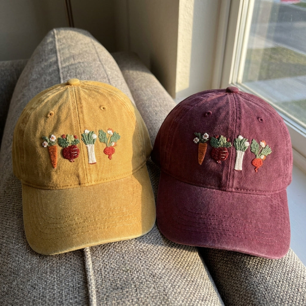 Farm Vegetables Embroidered Cap – Perfect for Garden Lovers - photo 3