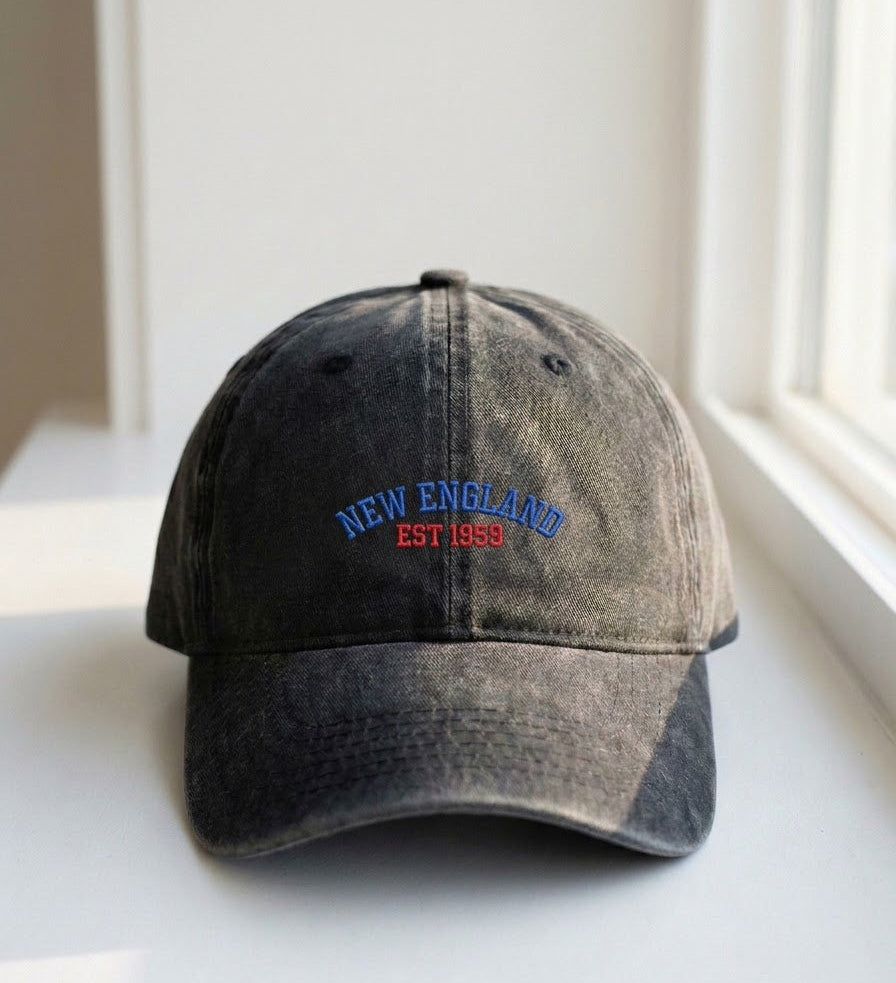 Retro Text Embroidered Cap - view 2