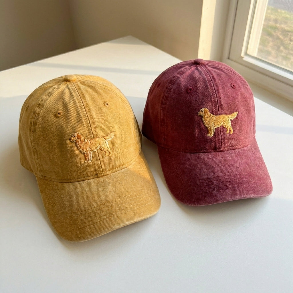 Golden Retriever Embroidered Cap – Perfect for Dog Lovers - photo 3
