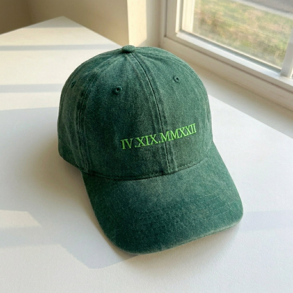 Custom Embroidered Roman Numeral Cap – Perfect Anniversary Gift - photo 1