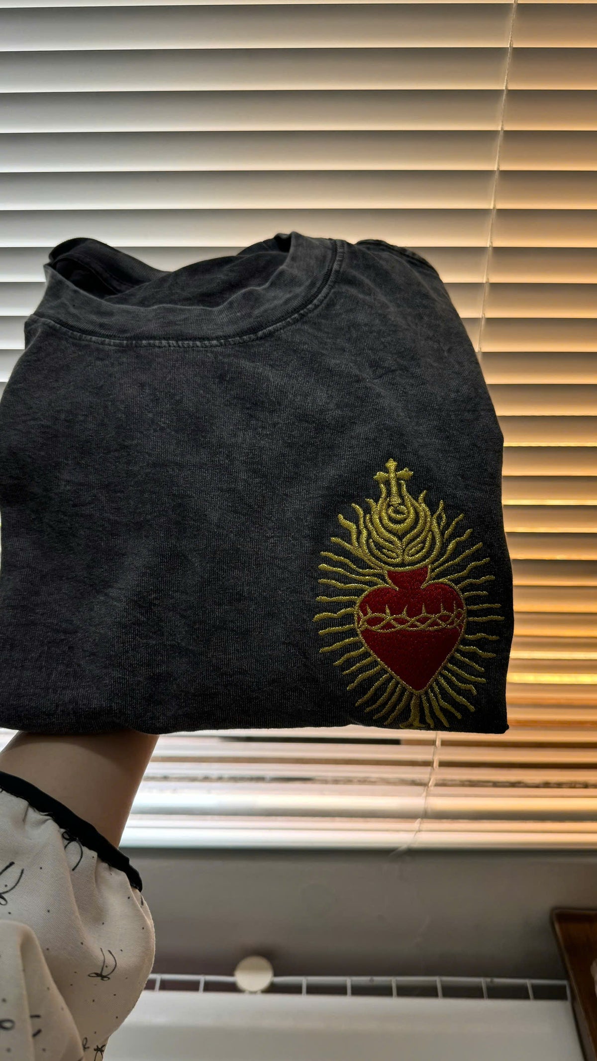 Sacred Heart Embroidered Sweatshirt - view 5