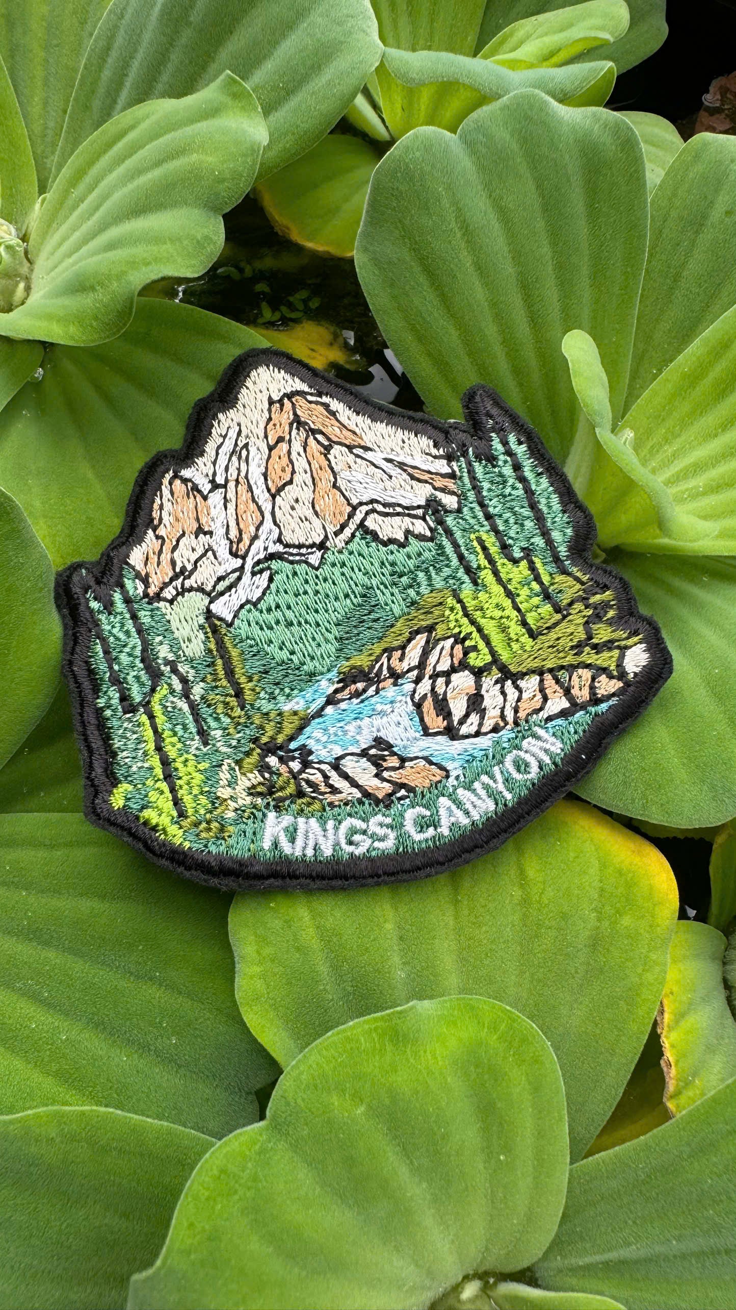 kings canyon california embroidered patch hiking gear