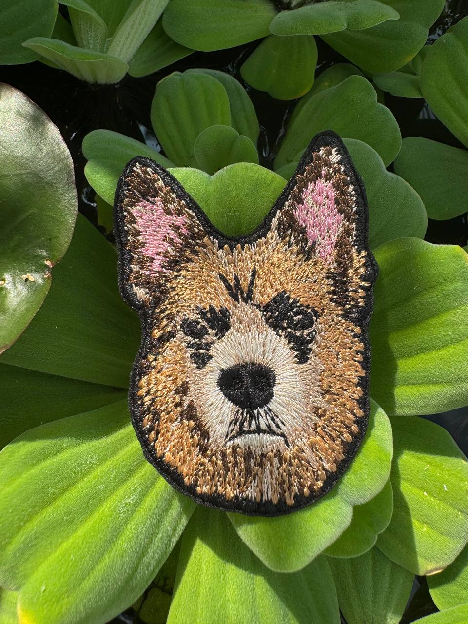 Garafiano Dog Portrait Patch Embroidered Patch – Iron On / Sew On 🧵