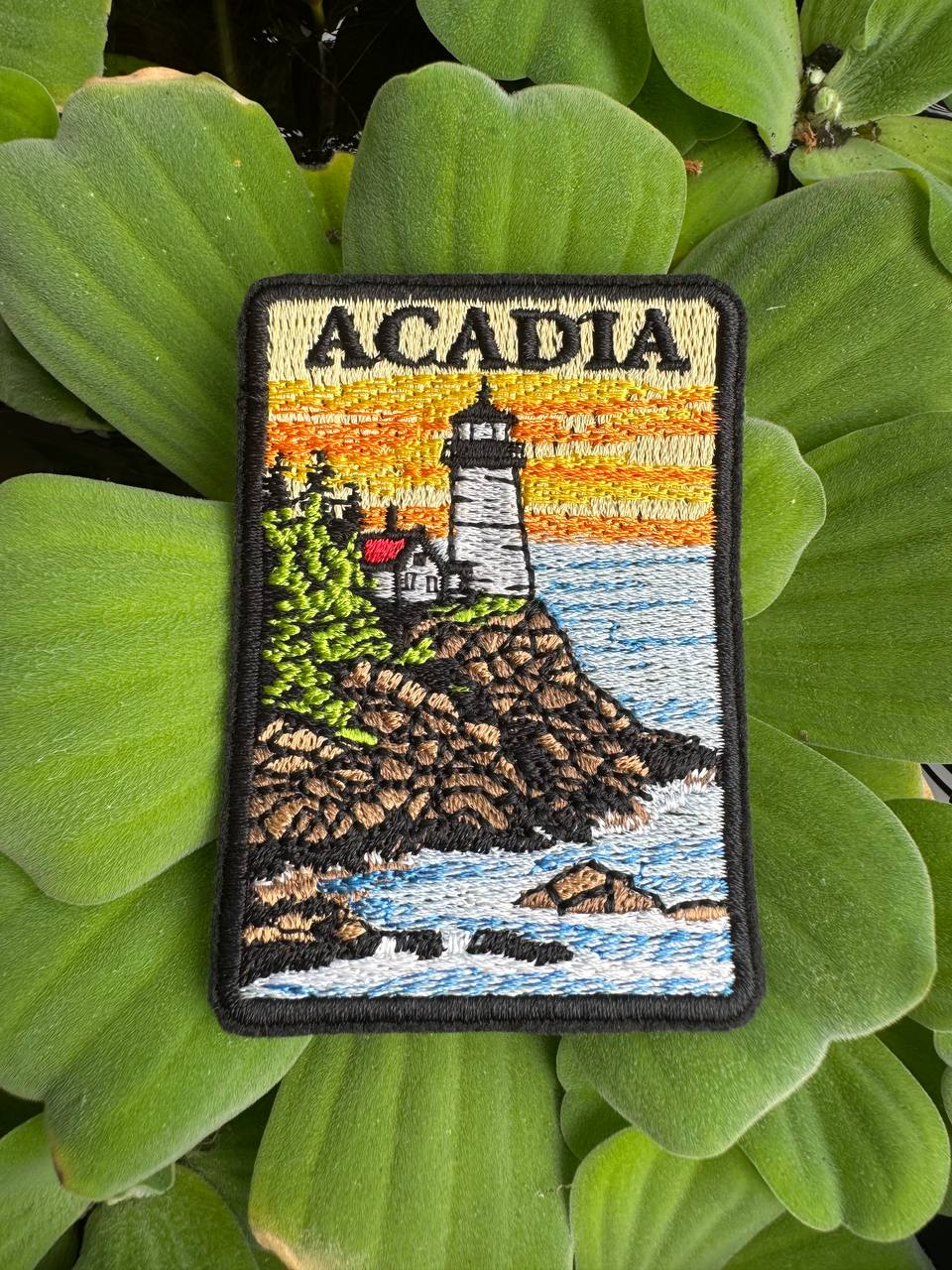Acadia Travel Embroidered Patch – Iron On / Sew On 🧵