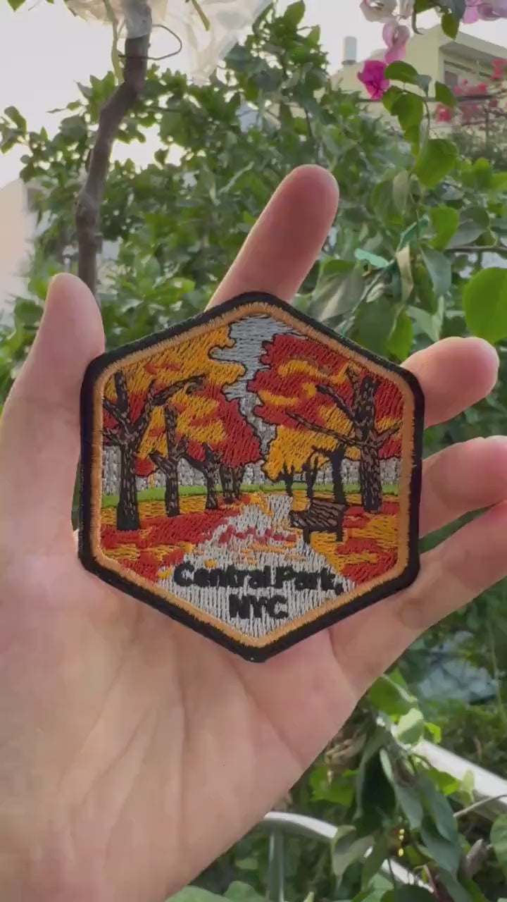 New York City iron-on park patch