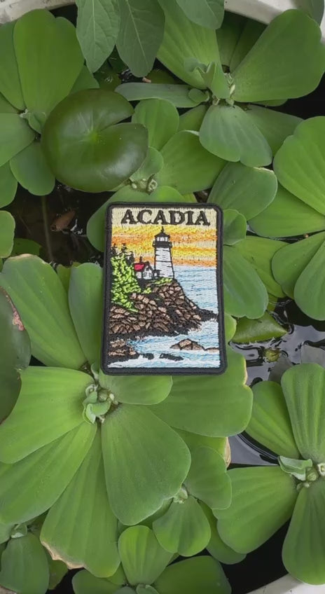 Acadia Travel Embroidered Patch – Iron On / Sew On 🧵