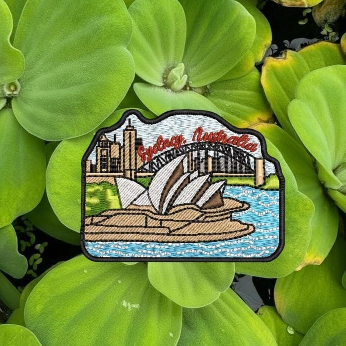 Sydney Australia Embroidered Travel Patch – Opera House & Harbour Bridge