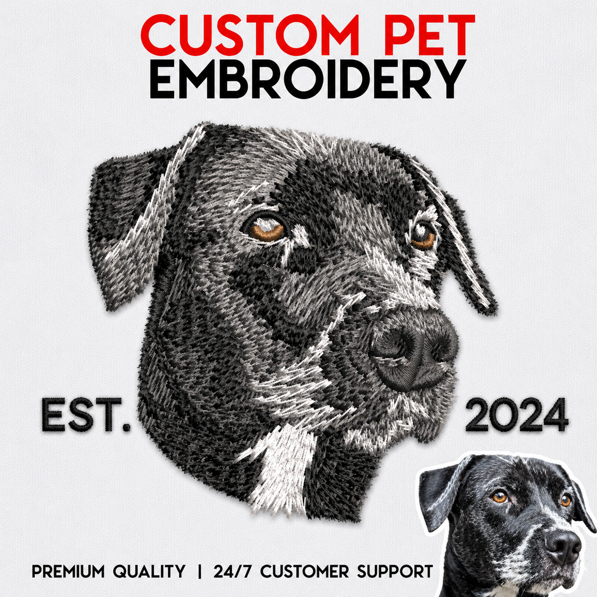 Custom Dog Embroidered Hoodie – Perfect for Pet Lovers - photo 6