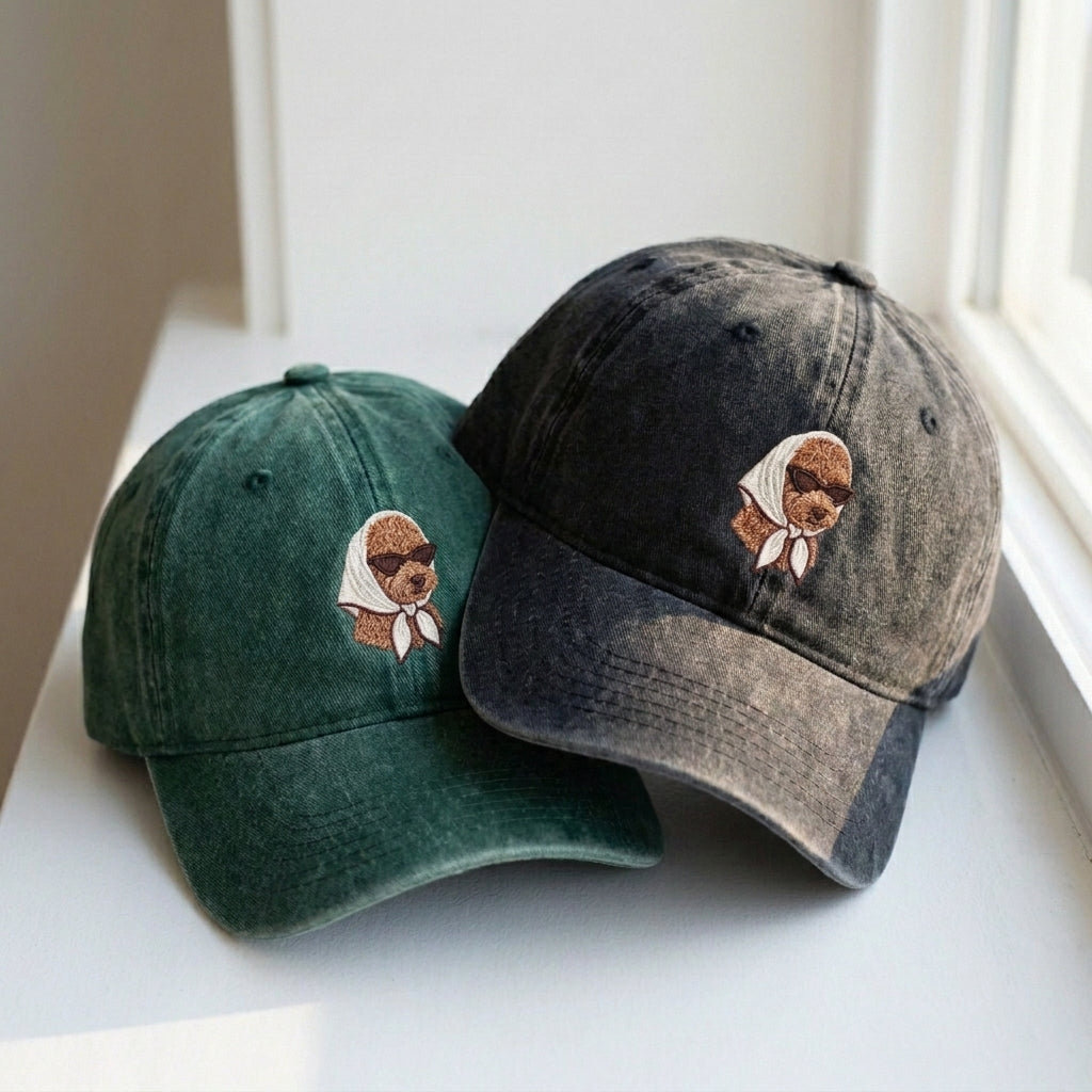 Dog in Sunglasses Embroidered Cap – Trendy Sports Style - photo 3