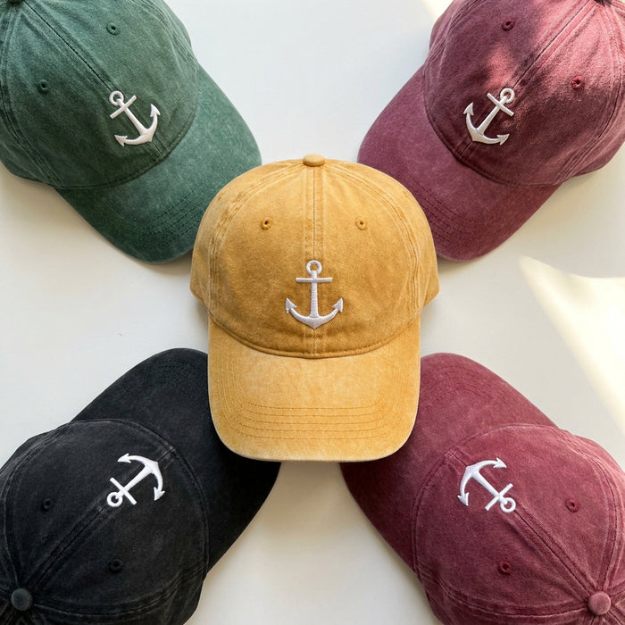 Anchor Embroidered Cap – Perfect for Sailing Enthusiasts