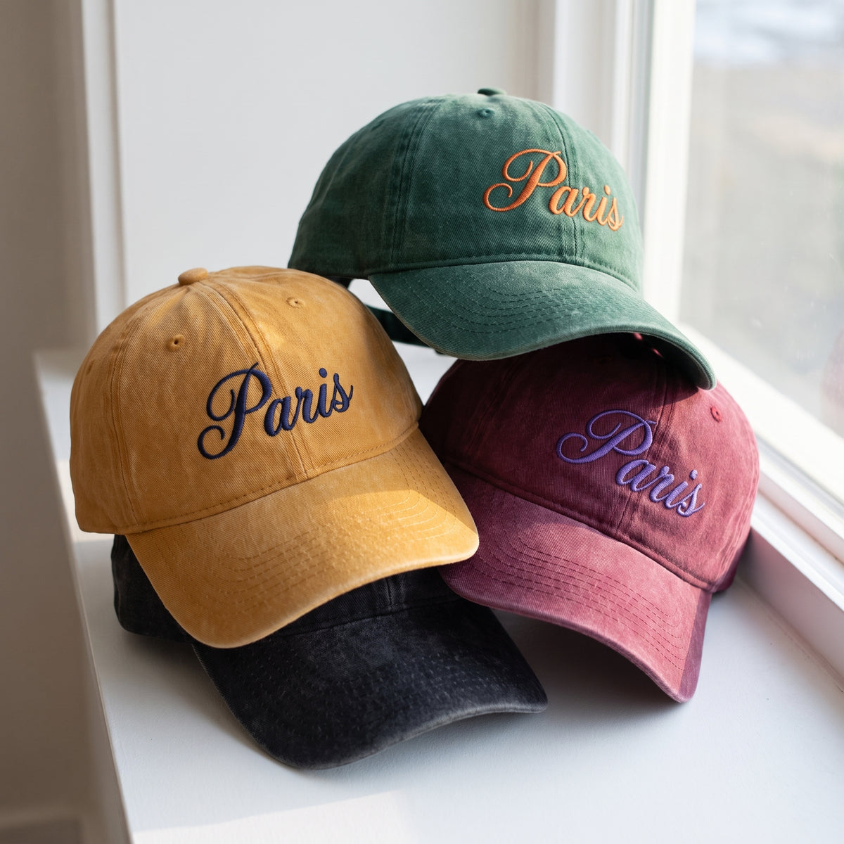 Paris Embroidered Cap – Trendy Streetwear Style - photo 1