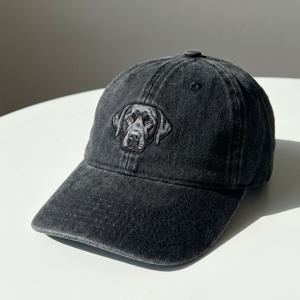 Black Labrador Retriever Embroidered Cap – Perfect Gift for Dog Lovers - photo 2