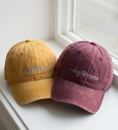 Dog Mama Embroidered Cap – Paw Print Dad Hat