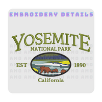 Yosemite National Park est 1890 CaliforniaYosemite National Park est 1890 California Embroidered T-Shirt