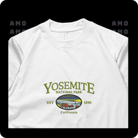Yosemite National Park est 1890 California Embroidered T-Shirt