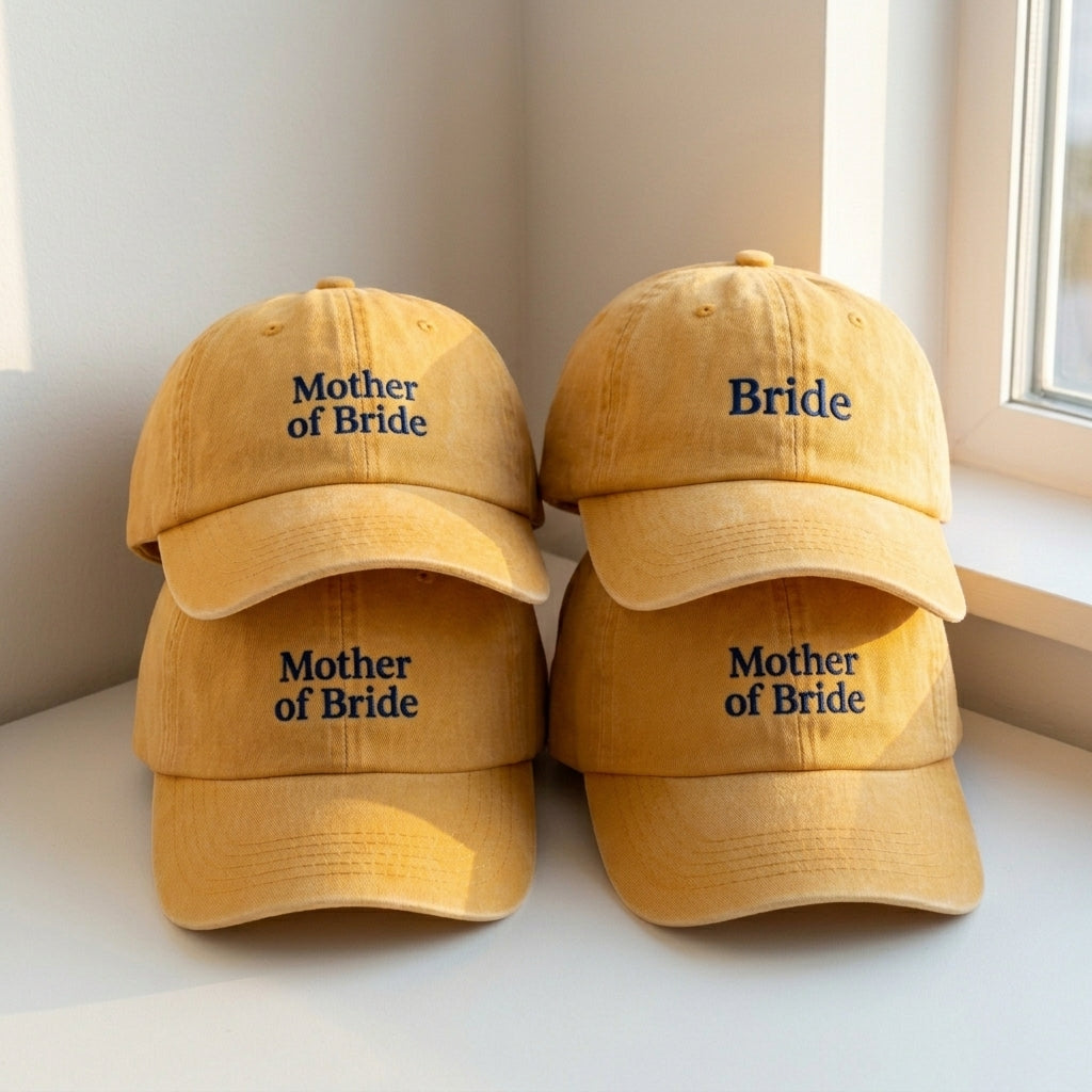 Personalized Embroidered Wedding Cap – Custom Bride Gift - photo 2