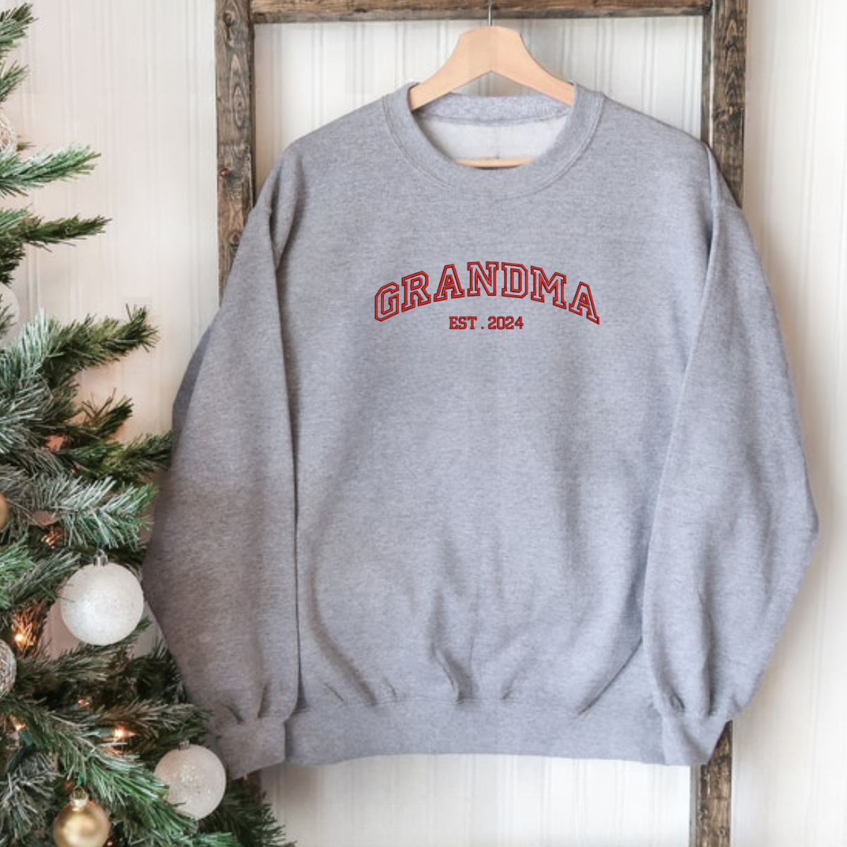 Custom Grandma Embroidered Sweatshirt With Date, photo 5