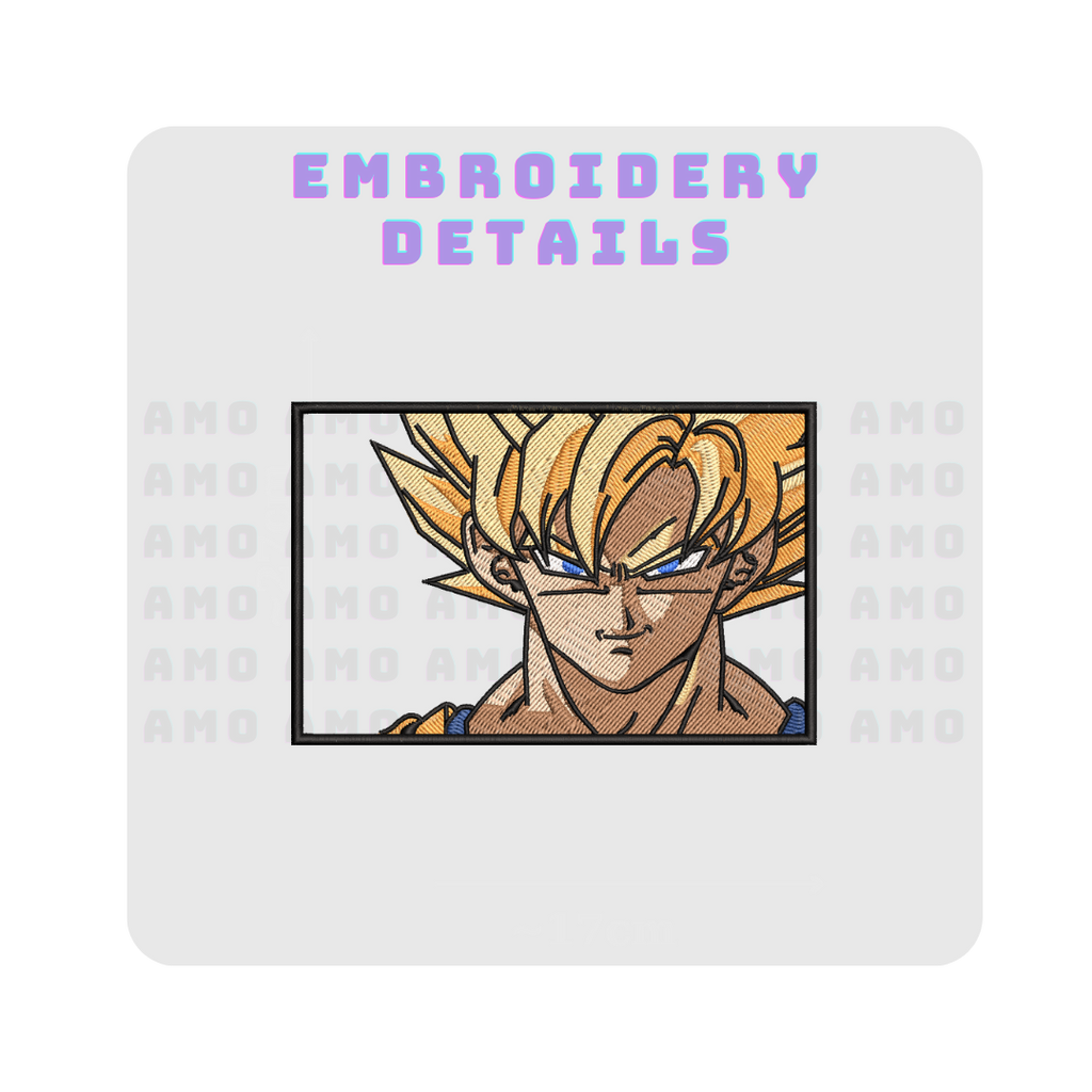 Goku Super Saiyan Anime Embroidered Sweater