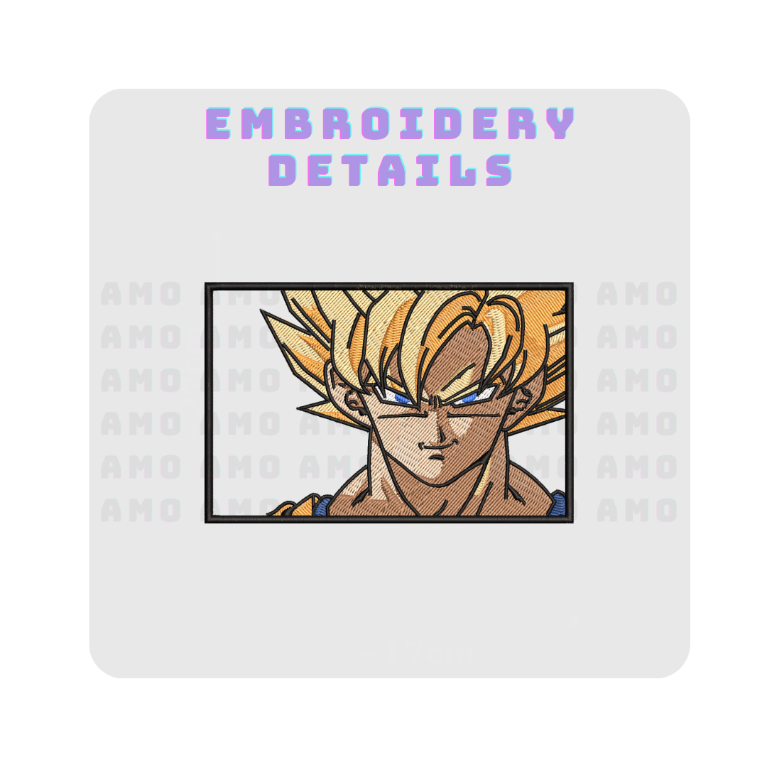 Goku Super Saiyan Anime Embroidered Sweater