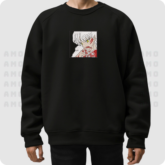 Sesshomaru Inuyasha Anime Embroidered Sweater