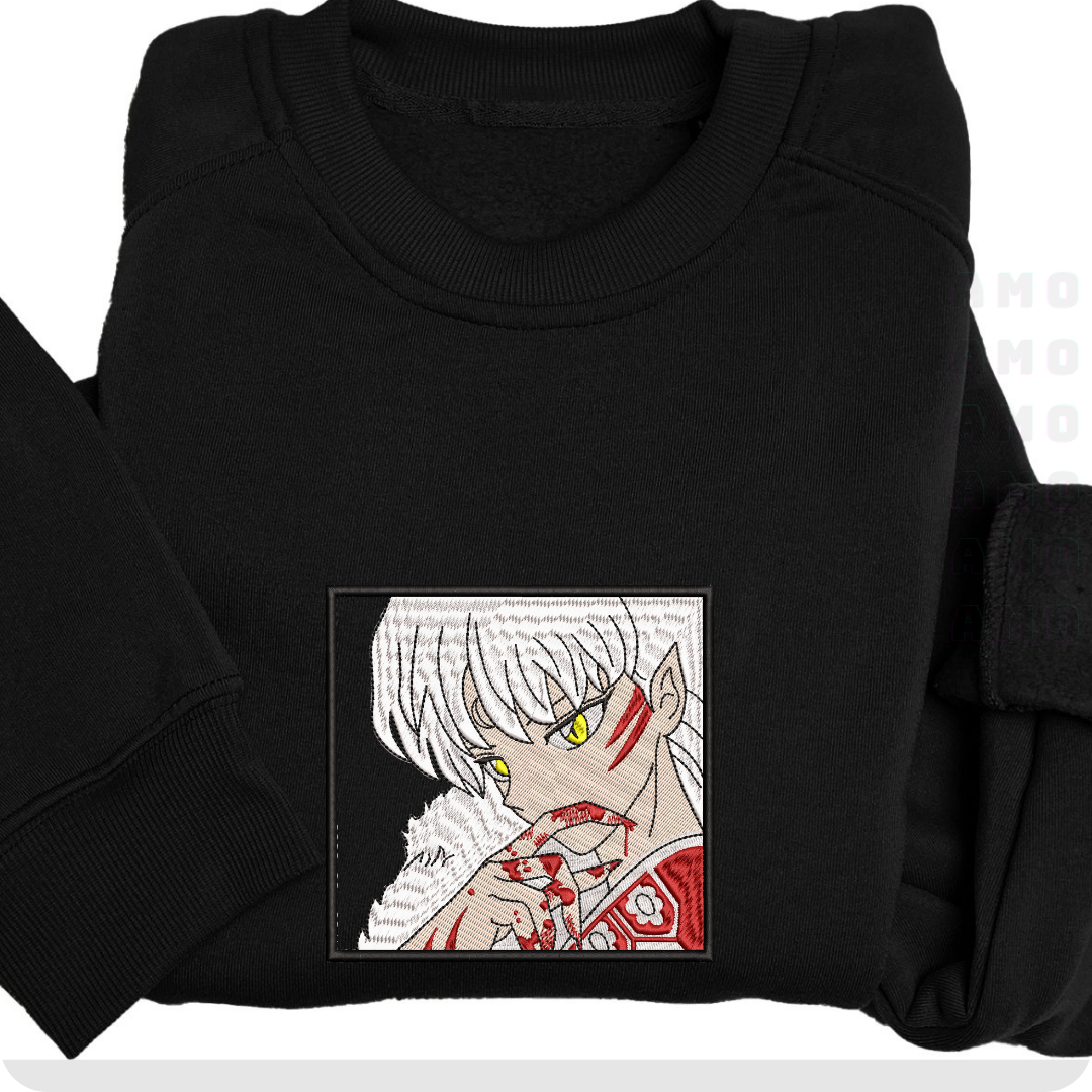 Sesshomaru Inuyasha Anime Embroidered Sweater