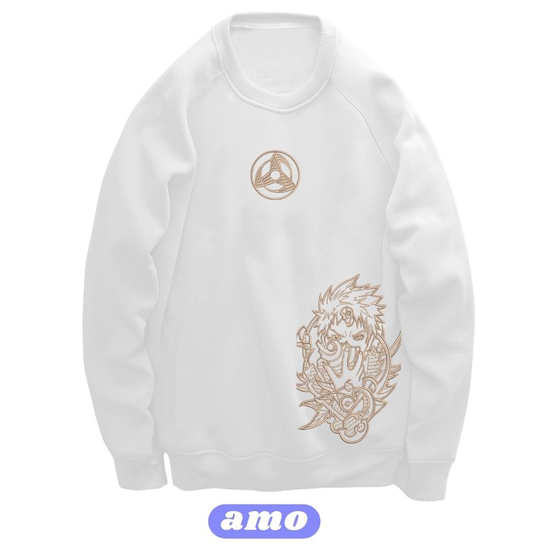 Naruto Obito Embroidered Sweater