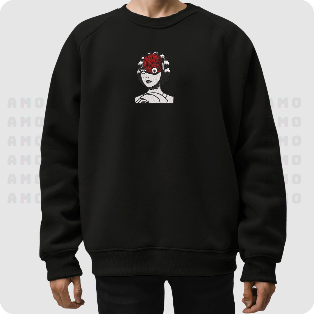 Uzumaki Ito Junji Anime Embroidered Sweater